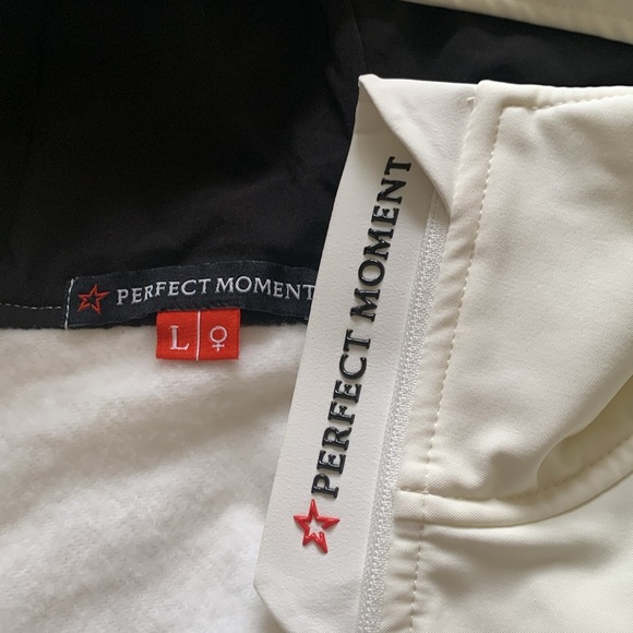 NWT Perfect moment Tignes hooded striped ski suit - Picture 10 of 11